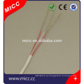 MICC 3cores 24AWG Teflon PFA isolado cabo de par termoeléctrico PT100